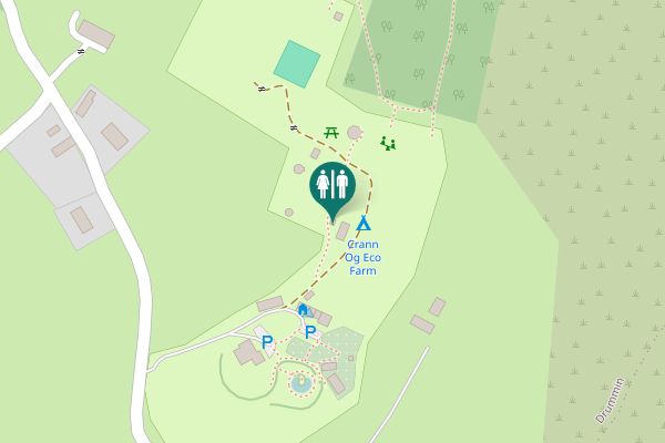 Map showing location of The Long Drop