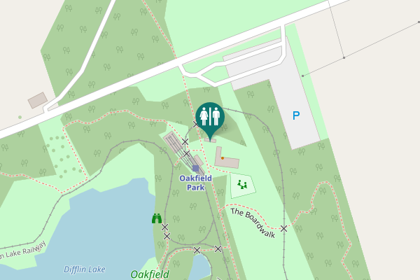 Map showing location of The Boardwalk Toilet