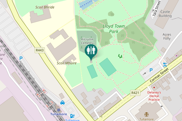 Map showing location of R443 Toilet