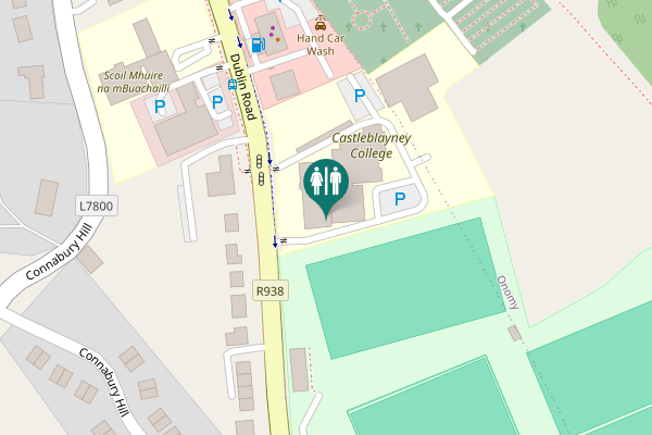 Map showing location of Dublin Road Toilet