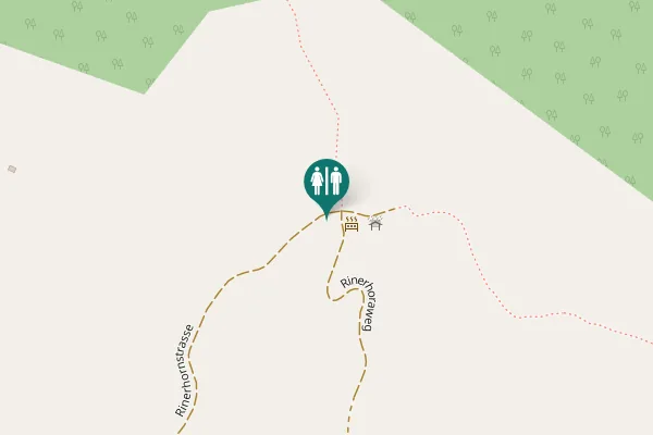 Map showing location of Rinerhornstrasse Toilet