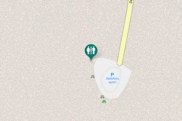 Map showing location of Dettifossvegur eystri Toilet