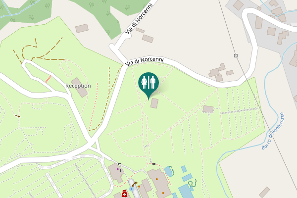 Map showing location of Via di Norcenni 7 Toilet