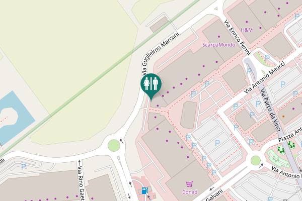 Map showing location of Via Geminiano Montanari 4 Toilet