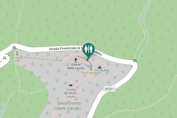 Map showing location of Strada Provinciale di San Benedetto Toilet