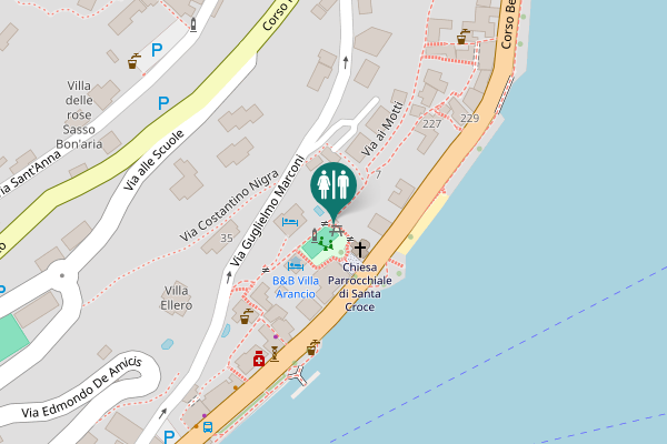 Map showing location of Via ai Motti 7 Toilet