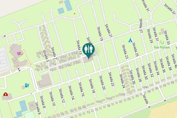 Map showing location of Via di Ca' Savio 77 Toilet