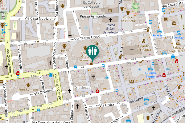 Map showing location of Via Vittorio Emanuele Secondo 270 Toilet