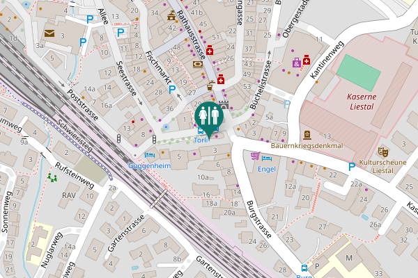 Map showing location of Wasserturmplatz 10 Toilet