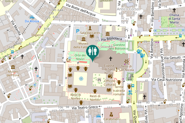 Map showing location of Via Biblioteca 15 Toilet