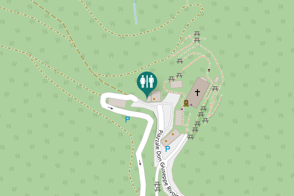 Map showing location of Busca Toilet
