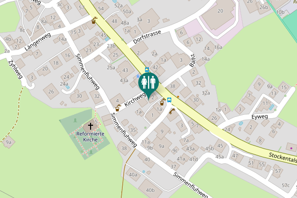 Map showing location of 2 Toilet