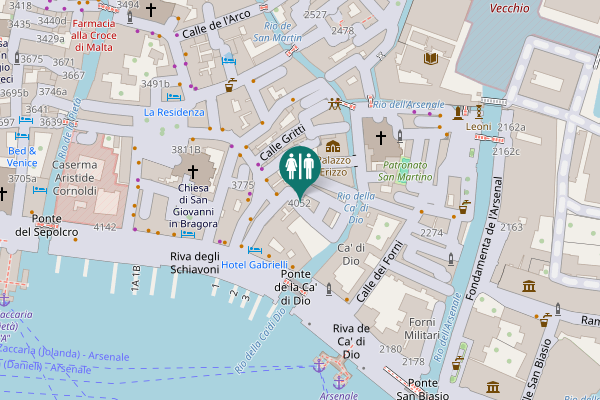 Map showing location of Calle Morosina 4052 Toilet