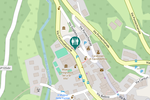 Map showing location of Via Circonvallazione 3 Toilet