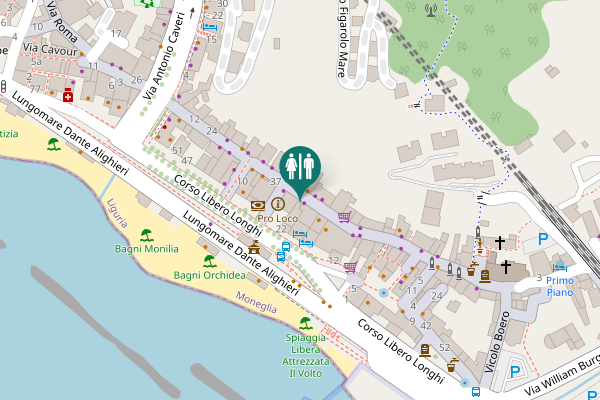 Map showing location of Via Vittorio Emanuele 82 Toilet