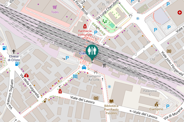 Map showing location of Piazza Luigi Rizzo 1 Toilet
