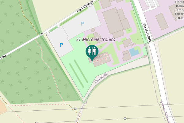 Map showing location of Via Tolomeo Toilet