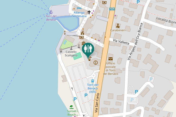 Map showing location of Viale Fratelli Lavanda 13 Toilet