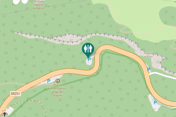 Map showing location of SR251 Toilet