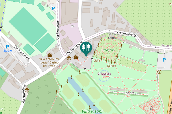 Map showing location of Via Nazionale 22 Toilet