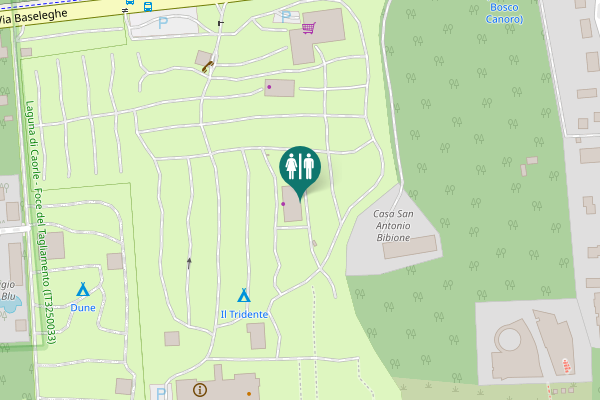 Map showing location of Via Baseleghe 12 Toilet