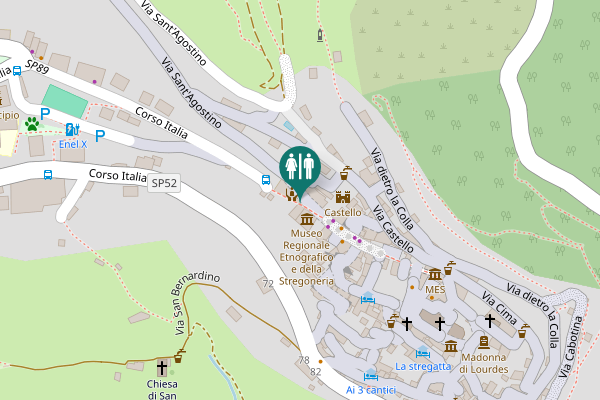 Map showing location of Corso Italia 1 Toilet