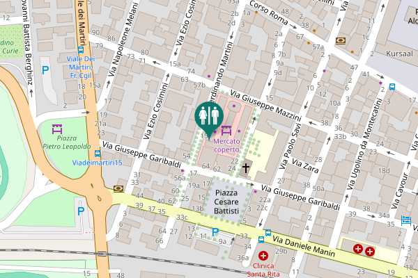 Map showing location of Viale Ferdinando Martini 15i Toilet