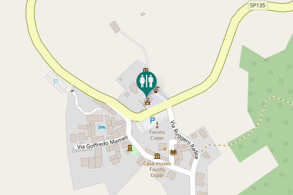 Map showing location of Piazza Candido Cannavò Toilet