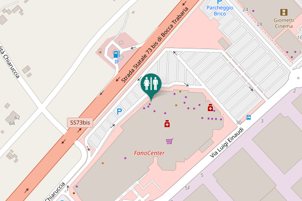 Map showing location of Via Luigi Einaudi 7 Toilet