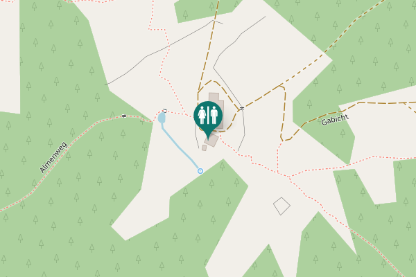 Map showing location of Almenweg 70 Toilet