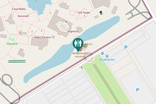 Map showing location of Ingresso 2°-3° giorno Toilet