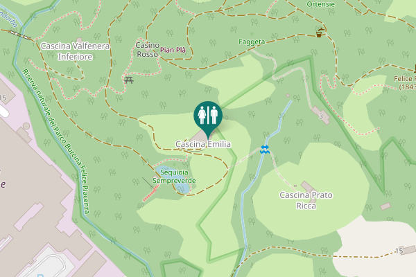 Map showing location of 3 Toilet