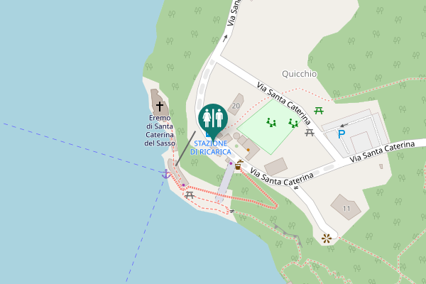 Map showing location of Via Santa Caterina 13 Toilet