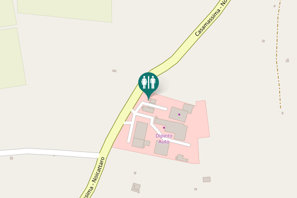 Map showing location of Casamassima - Noicattaro Km. 1 Toilet