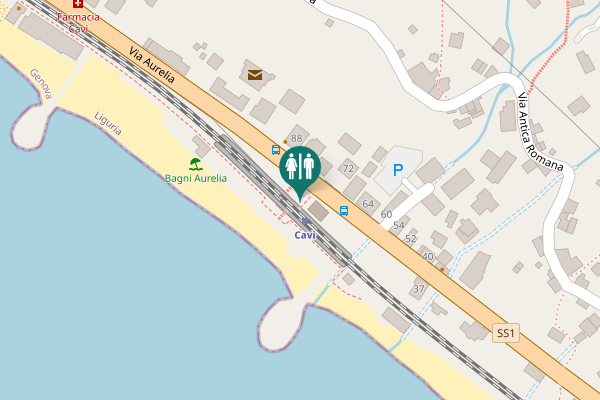Map showing location of SS1 Toilet