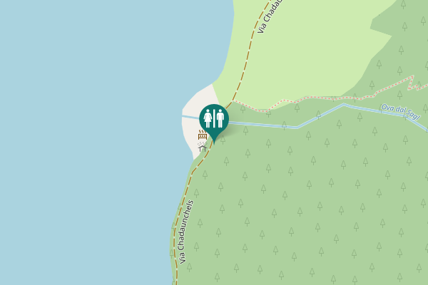 Map showing location of Via Chadaunchels Toilet