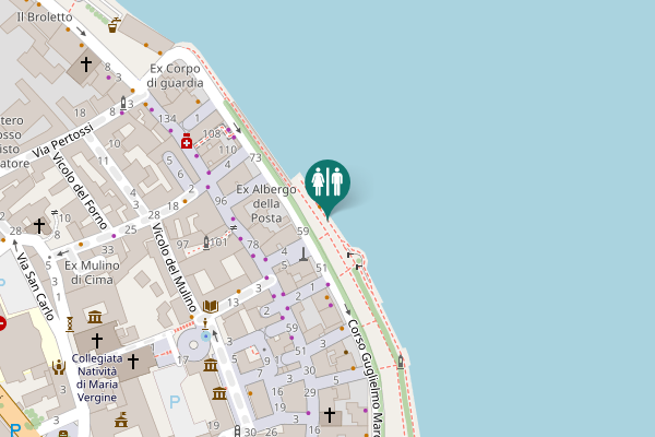 Map showing location of Area demaniale Fratelli Carlo e Luigi Beolchi Toilet