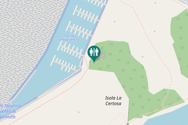 Map showing location of M Toilet