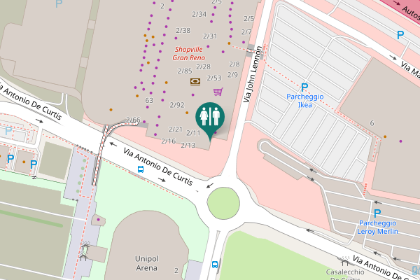 Map showing location of Via Marilyn Monroe 2/11 Toilet