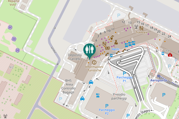 Map showing location of Via del Triumvirato 84 Toilet