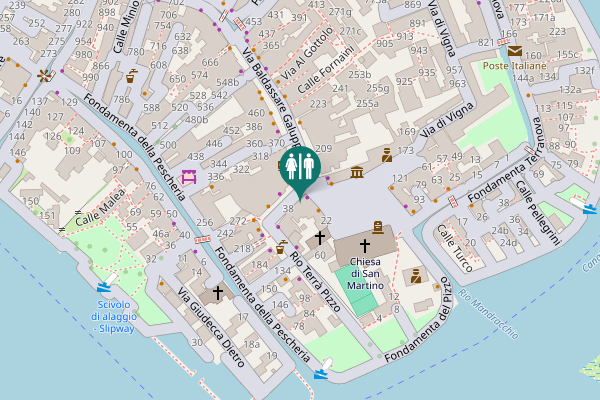 Map showing location of 32 Toilet