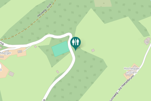Map showing location of Garner Straße - Via Caerna Toilet