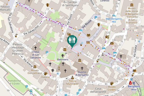 Map showing location of Piazza Vecchia 5 Toilet