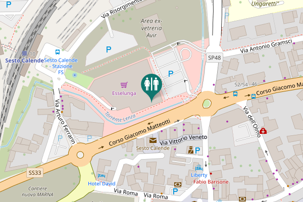 Map showing location of Via Vittorio Veneto 15/19 Toilet