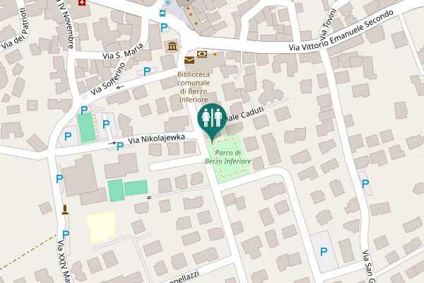 Map showing location of Berzo Inferiore Toilet