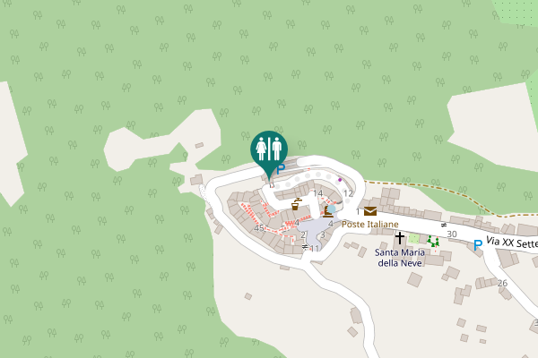 Map showing location of Via Vittorio Veneto 10 Toilet