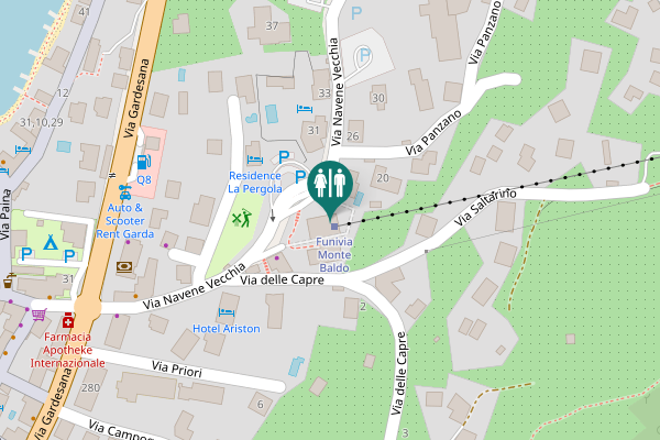 Map showing location of Via Navene Vecchia 12 Toilet