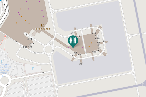 Map showing location of Ferno Toilet