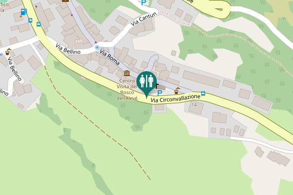 Map showing location of Via Circonvallazione Toilet