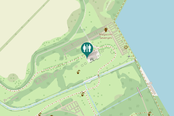 Map showing location of Via Domenico Fontana Toilet